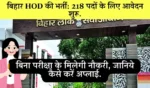 BPSC Hod Recruitment 2025 Bihar Polytechnic Vacancy Salary Details