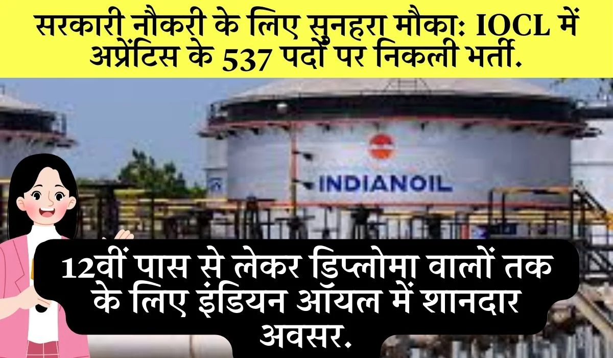 Iocl Apprentice Recruitment 2025 Apply Online
