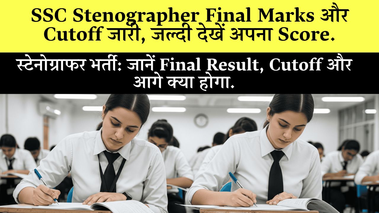 SSC Stenographer Final Marks 2025 Download Link