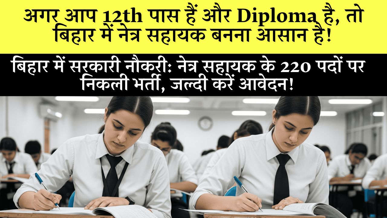 Bihar Netra Sahayak Bharti 2025 Apply Online