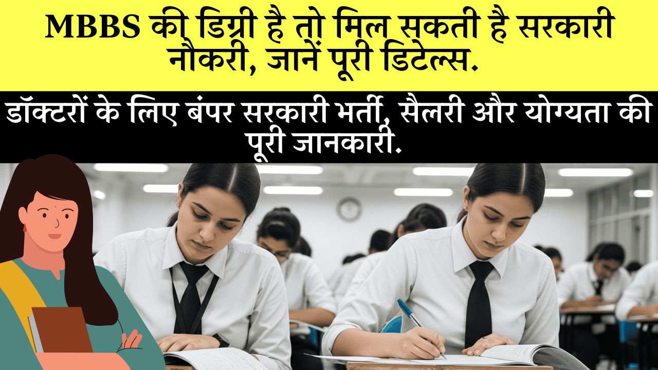 Mbbs Govt Jobs 2025 Apply Online Full Details