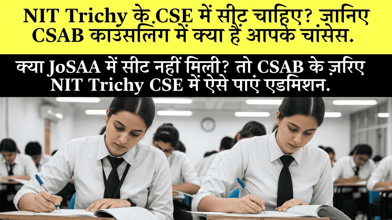 Nit Trichy Cse Vacant Seats Csab Counselling 2025