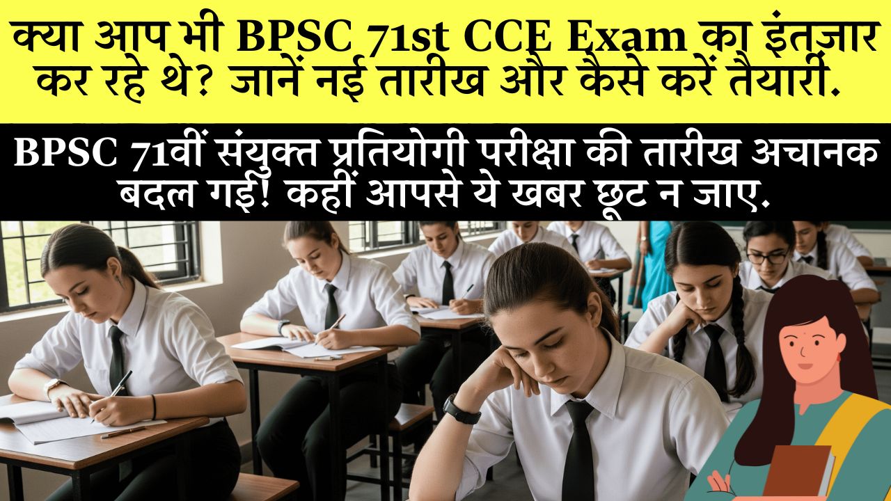 BPSC 71st Cce Exam Date 2025 Bihar Cce New Schedule