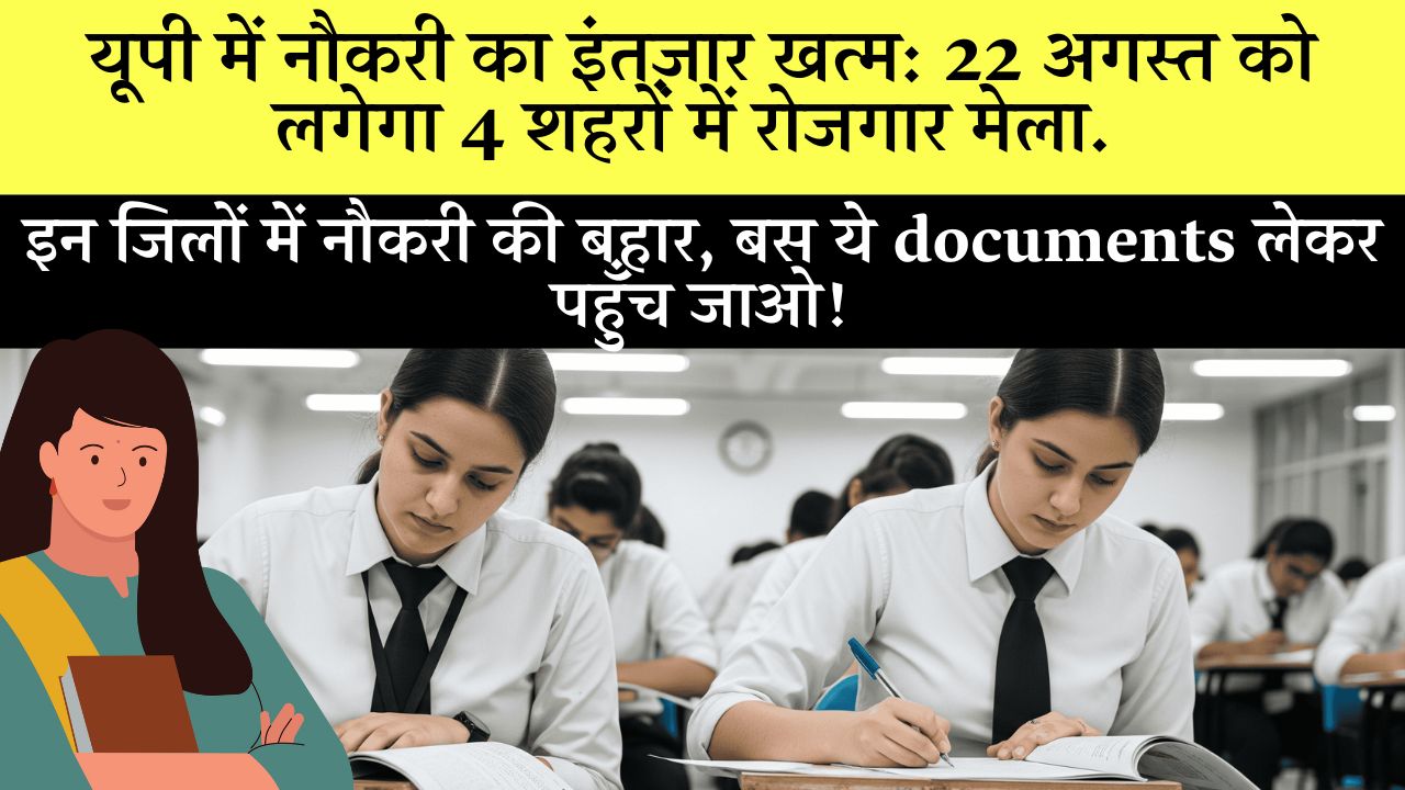 Up Job Fair 22 August 2025 Kanpur Dehat Sultanpur Sambhal Rampur
