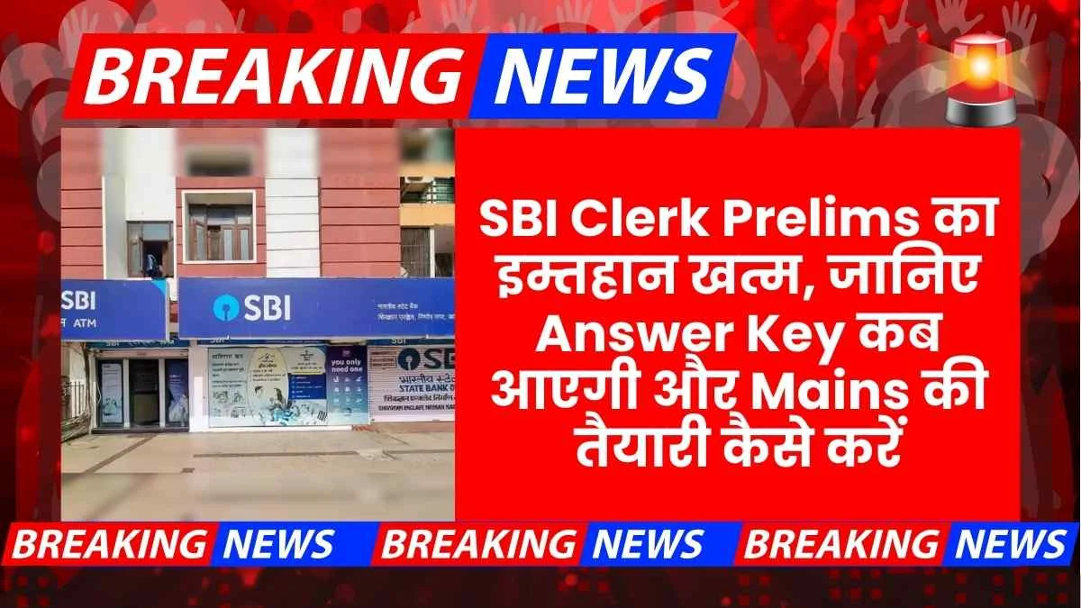 SBI Clerk Prelims Answer Key Result Date 2025 Mains Expected Schedule