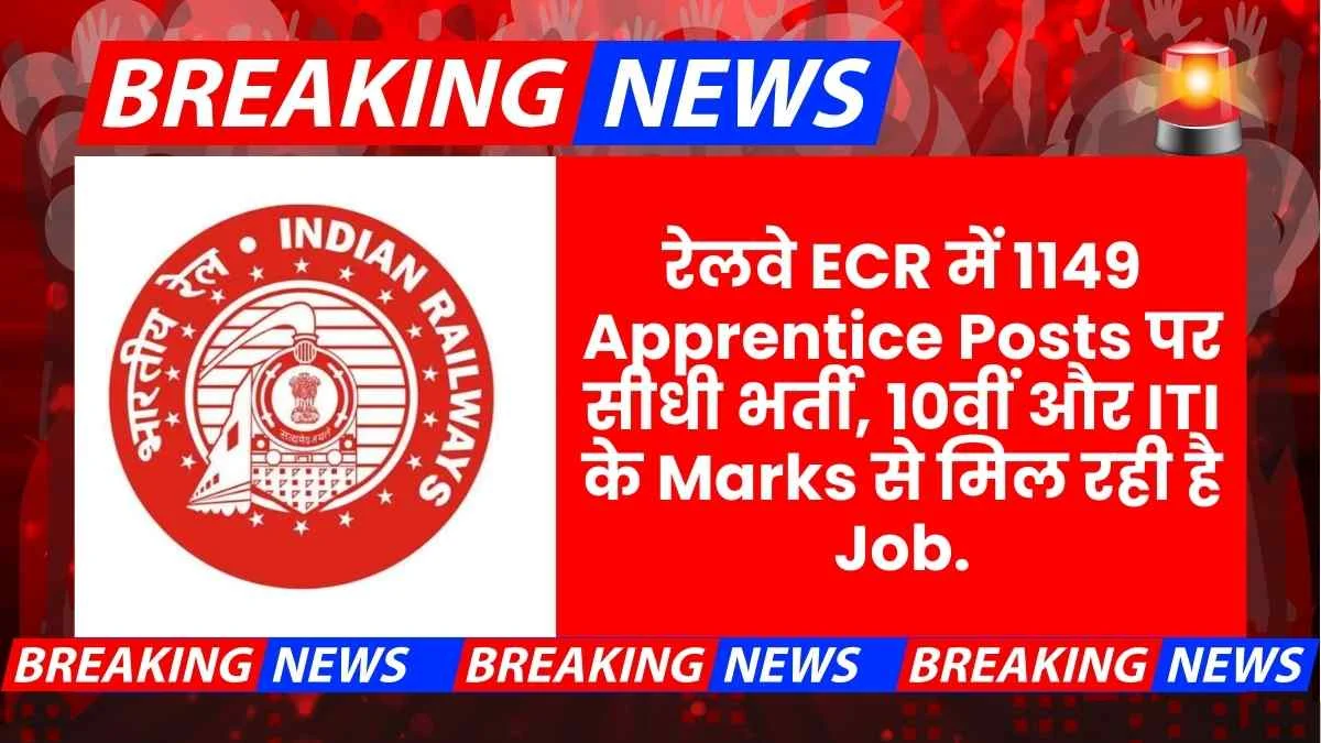 Rrc Ecr Apprentice Recruitment 2025 10th Iti Selection Process Merit List