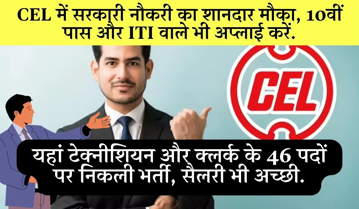 Cel Recruitment 2025 46 Posts