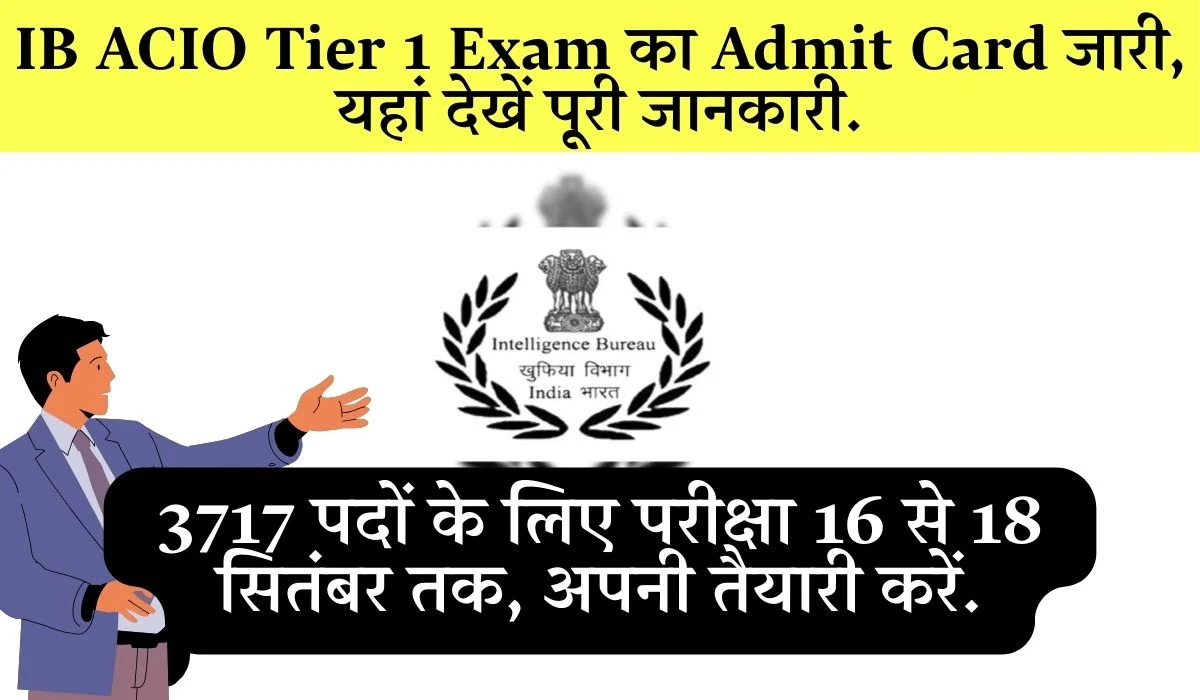 Ib Acio Admit Card 2025 Download